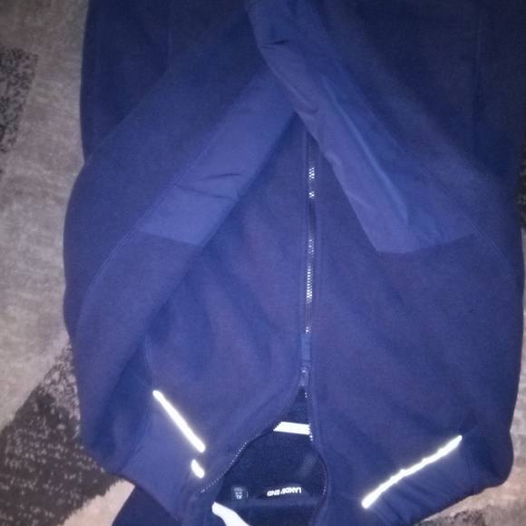 Lands End woman's size XL blue zip up hoodie - Picture 5 of 5